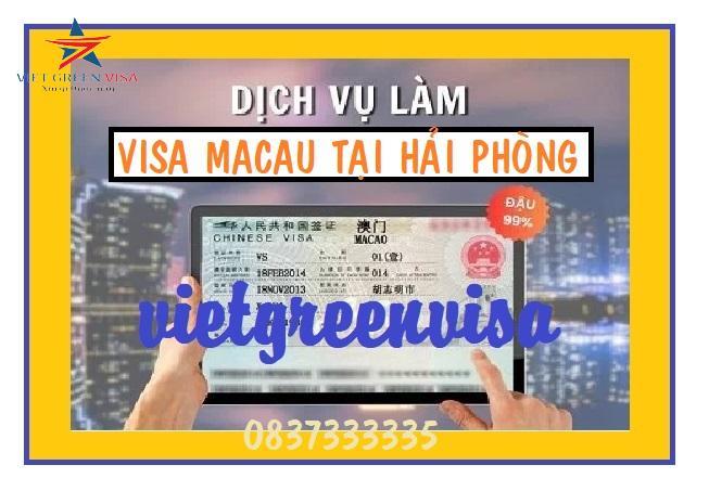 Dịch vụ xin visa Macao tại Hải Phòng uy tín
