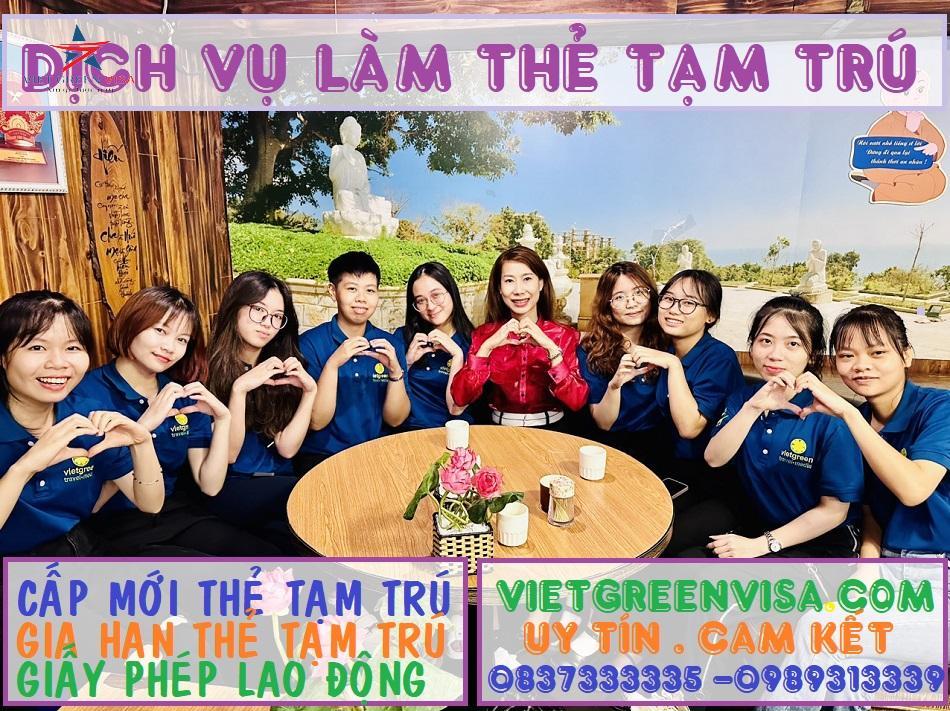 Dịch vụ xin cấp thẻ tạm trú cho người nước ngoài tại Việt Nam