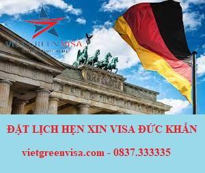 Dịch vụ đặt lịch hẹn xin visa Đức nhanh
