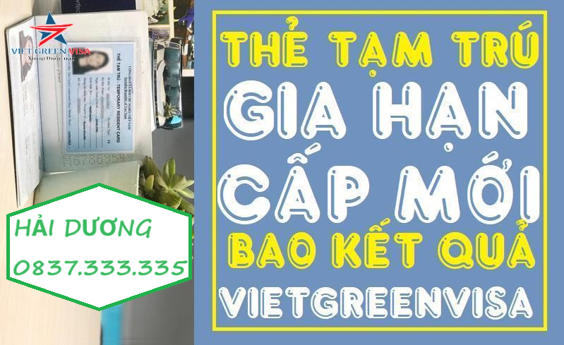 Dịch vụ làm thẻ cư trú cho người nước ngoài tại Hải Dương