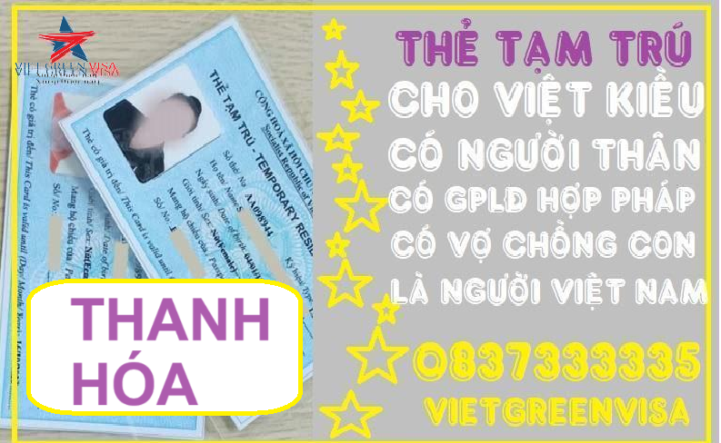 Dịch vụ làm thẻ tạm trú cho người nước ngoài tại Thanh Hóa