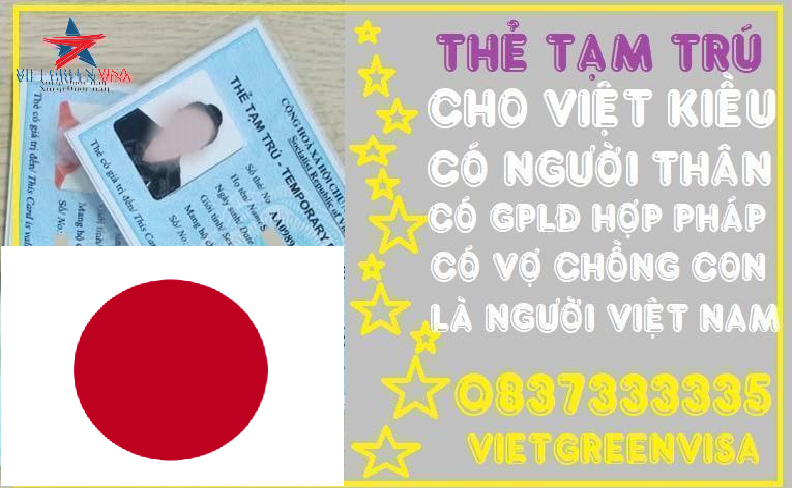 Dịch vụ làm thẻ tạm trú cho người Nhật Bản tại Việt Nam