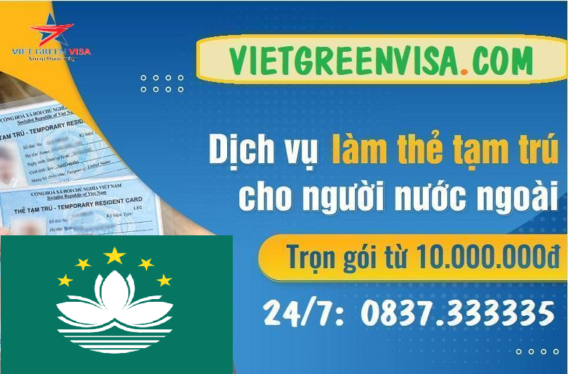 Dịch vụ làm thẻ tạm trú cho người nước ngoài tại Macau