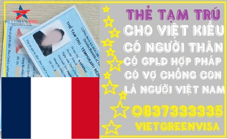 Dịch vụ làm thẻ tạm trú cho người Pháp tại Việt Nam