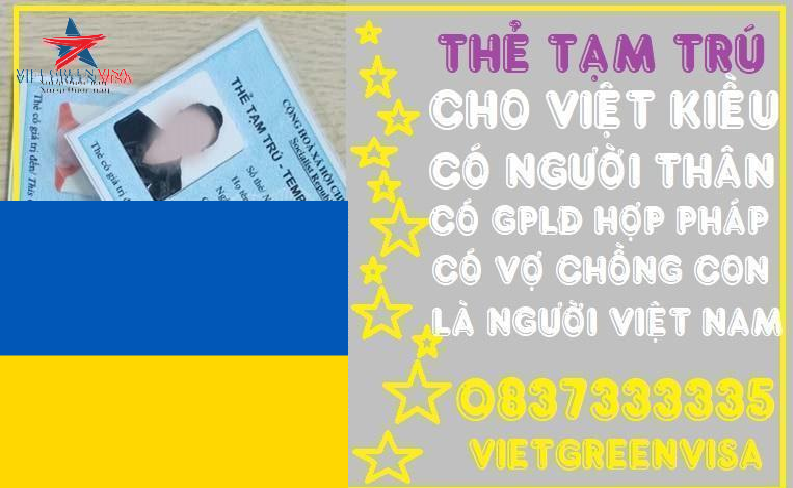 Dịch vụ làm thẻ tạm trú cho người Ukraine tại Việt Nam