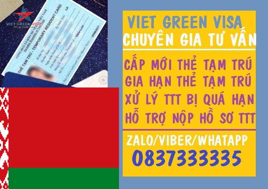 Dịch vụ làm thẻ tạm trú cho người Belarus tại Việt Nam