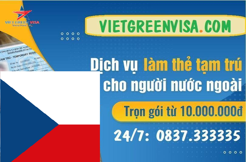 Dịch vụ làm thẻ tạm trú cho người Cộng Hòa Séc tại Việt Nam