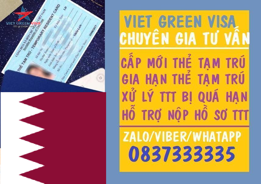 Dịch vụ làm thẻ tạm trú cho người Qatar tại Việt Nam