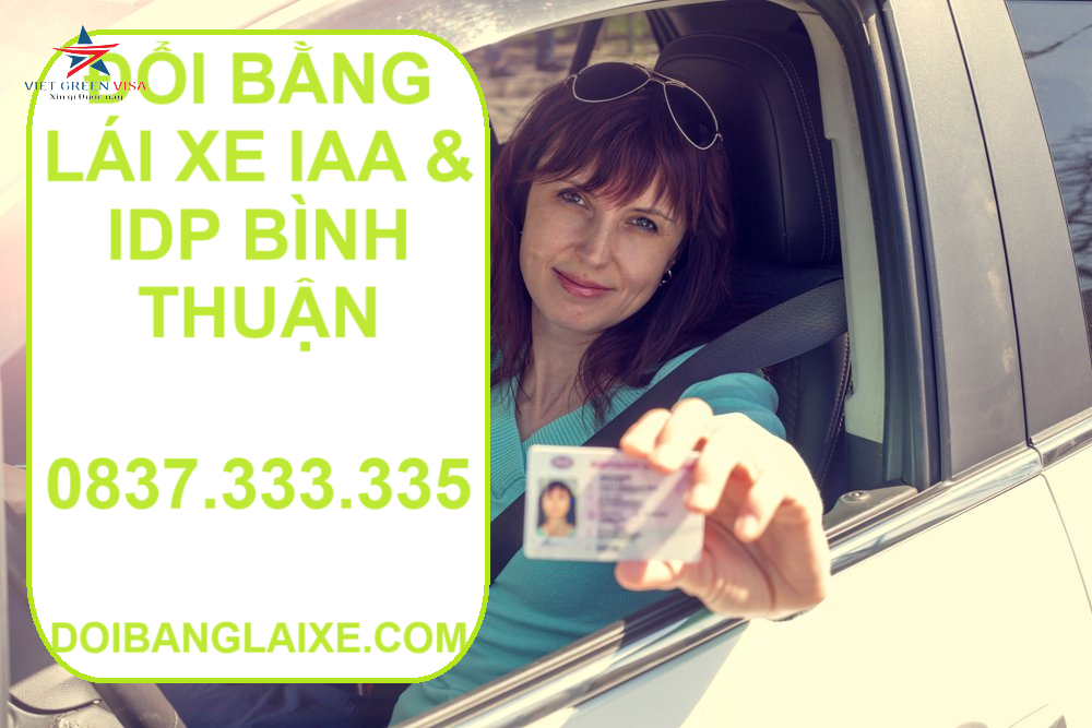 Dịch vụ đổi bằng lái xe quốc tế tại Bình Thuận