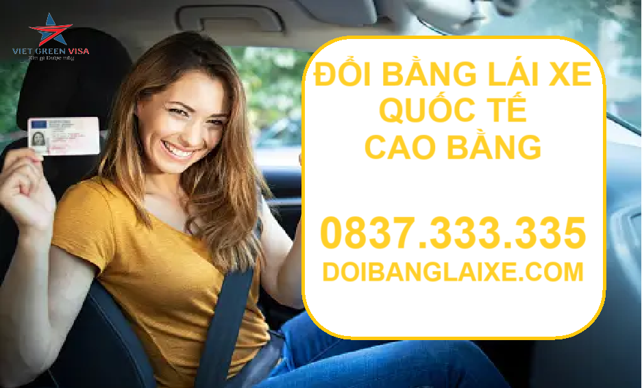 Dịch vụ đổi bằng lái xe quốc tế tại Cao Bằng