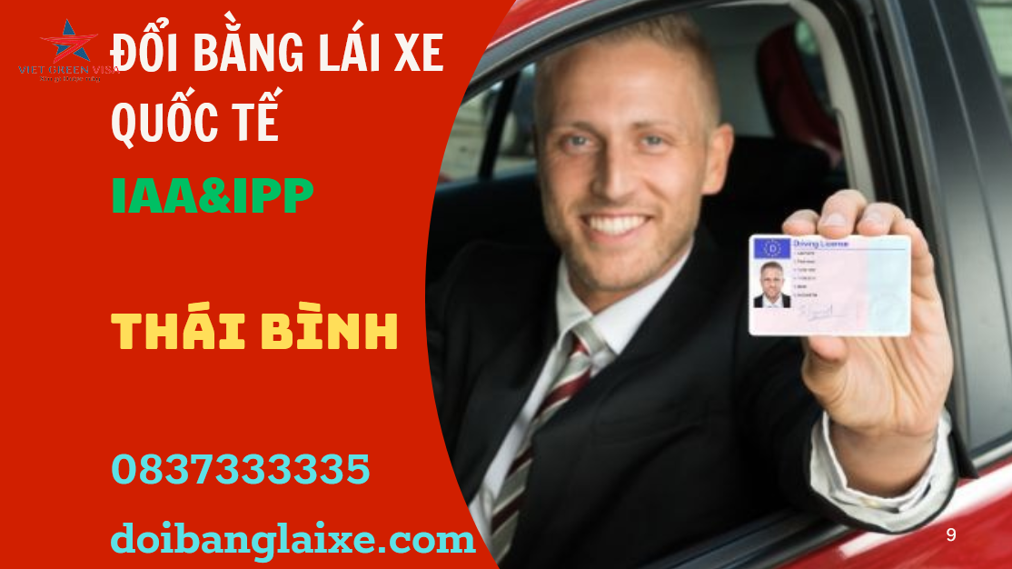 Dịch vụ đổi bằng lái xe Quốc tế tại Thái Bình 