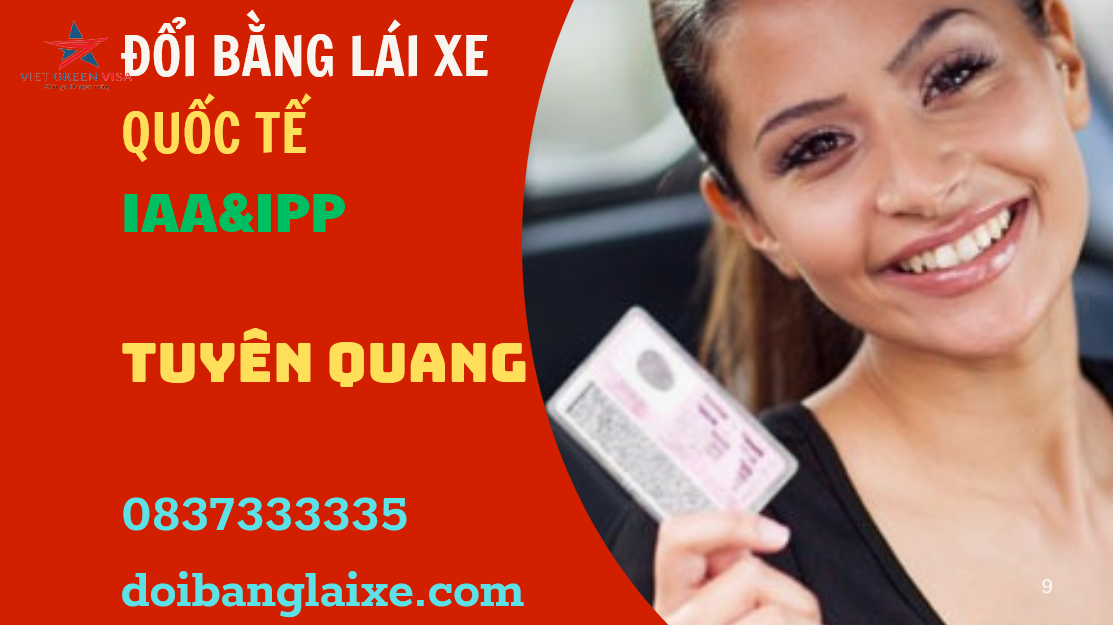 Dịch vụ đổi bằng đổi lái xe quốc tế tại Tuyên Quang