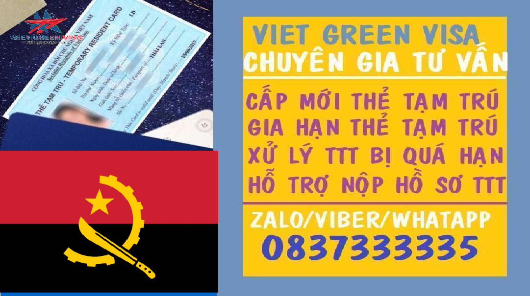 Dịch vụ làm thẻ tạm trú cho người Angola tại Việt Nam