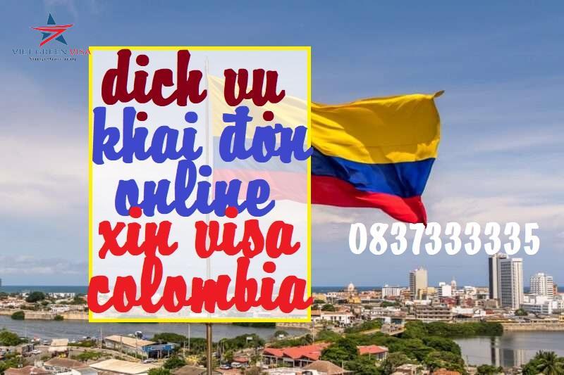 Dịch vụ hướng dẫn khai form visa Colombia 