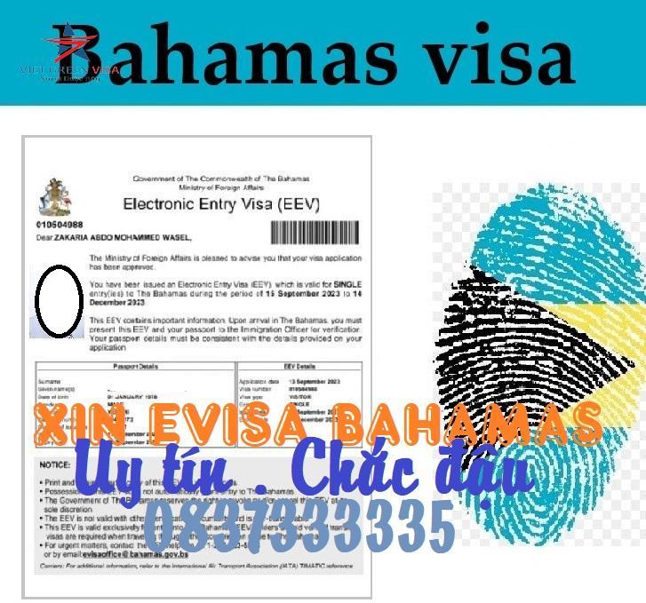 Dịch vụ xin evisa Bahamas uy tín