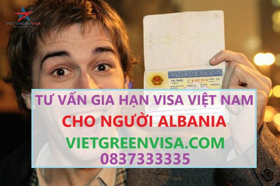 Gia hạn visa Việt Nam cho người Albania