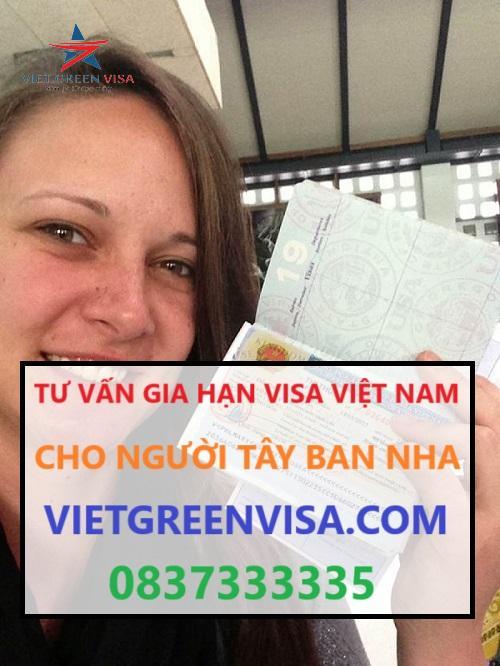 Gia hạn visa Việt Nam cho người Tây Ban Nha