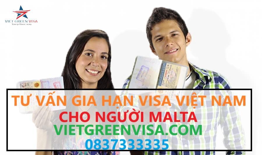 Gia hạn visa Việt Nam cho người Malta