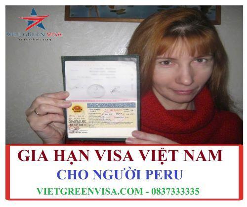 Gia hạn visa Việt Nam cho người Peru