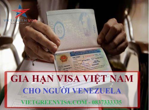 Gia hạn visa Việt Nam cho người Venezuela