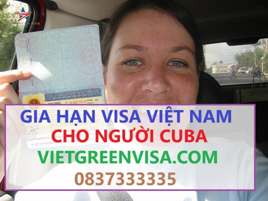 gia hạn visa Việt Nam cho người Cuba, gia hạn visa Việt Nam cho công dân Cuba, gia hạn visa Việt Nam cho quốc tịch Cuba