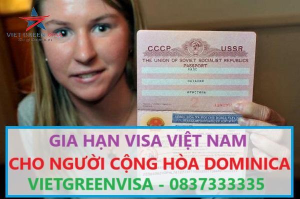 Gia hạn visa Việt Nam cho người Cộng Hòa Dominica