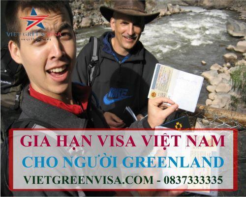 Gia hạn visa Việt Nam cho người Greenland