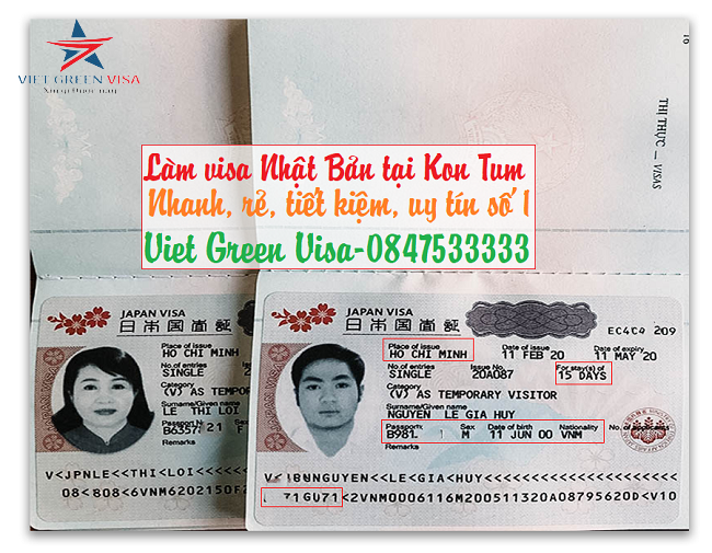 Dịch vụ xin visa Nhật Bản tại Kon Tum an toàn nhất