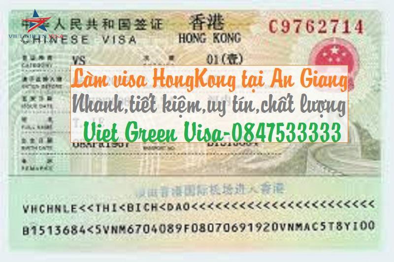 Dịch vụ làm visa Hong Kong tại An Giang nhanh chóng