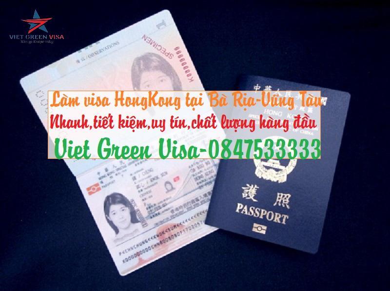 Dịch vụ làm visa Hong Kong tại Bà Rịa-Vũng Tàu tiện lợi, an toàn