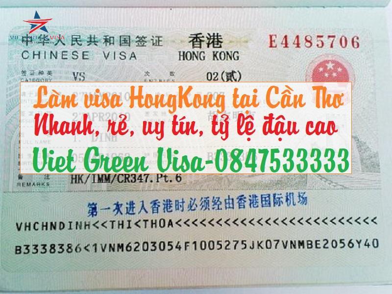 Dịch vụ làm visa Hong Kong tại Cần Thơ uy tín, chất lượng