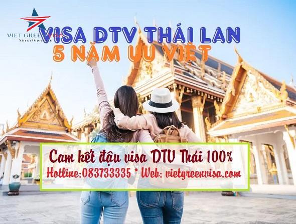 Dịch vụ xin visa DTV Thái Lan 5 năm trọn gói bao đậu