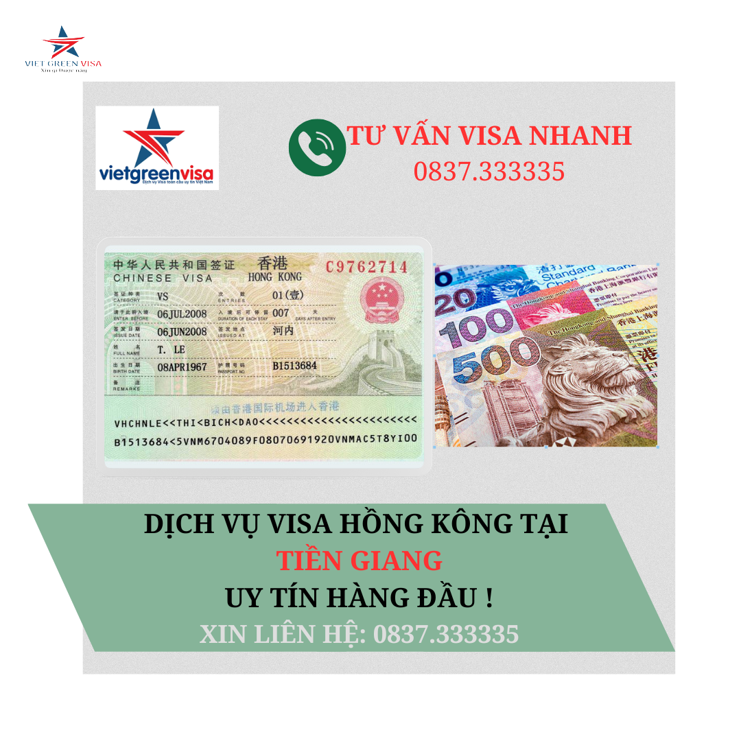 Dịch vụ làm visa Hong Kong tại Tiền Giang giá rẻ