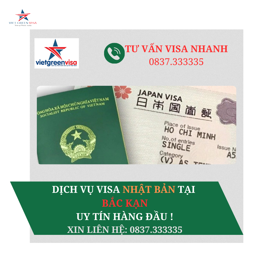 Dịch vụ làm visa Nhật Bản tại Bắc Kạn đảm bảo nhận được