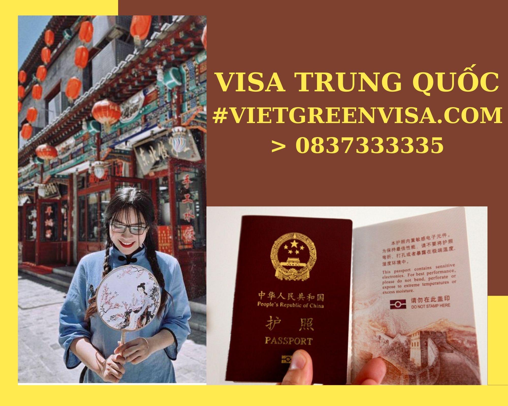 Dịch vụ visa Trung Quốc công tác giá rẻ. Viet Green visa
