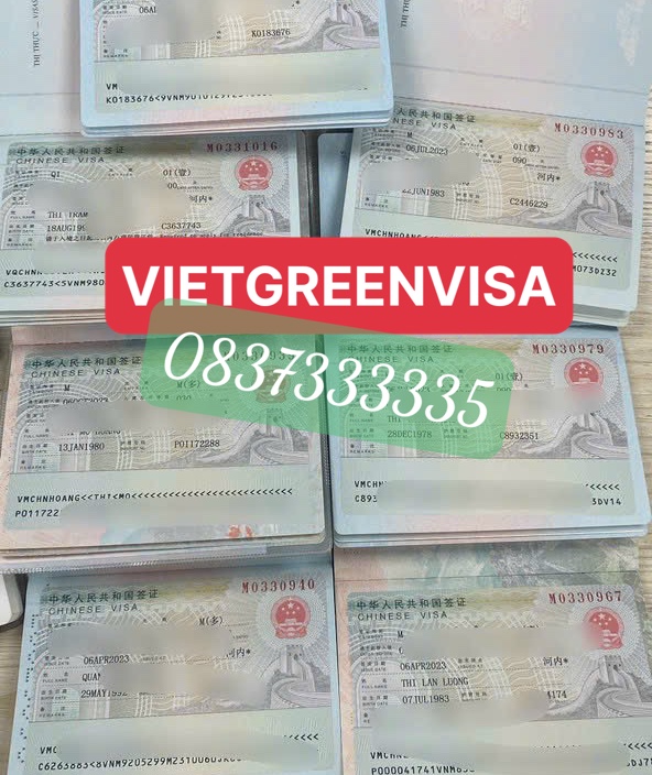 Viet Green Visa, Xin visa Trung Quoc, Làm visa Trung Quốc nhanh, thủ tục xin visa trung quốc 